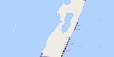ਨਕਸ਼ਾ ਦੇ ambergris caye ਬੇਲਾਈਜ਼